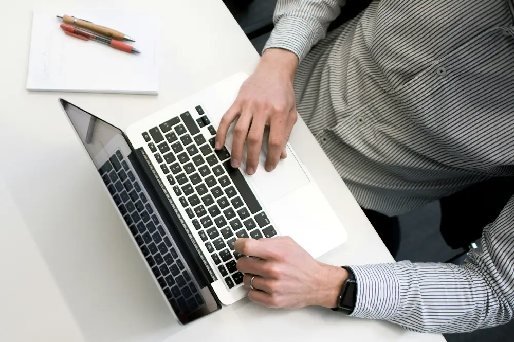 Man on Computer Man on Computer